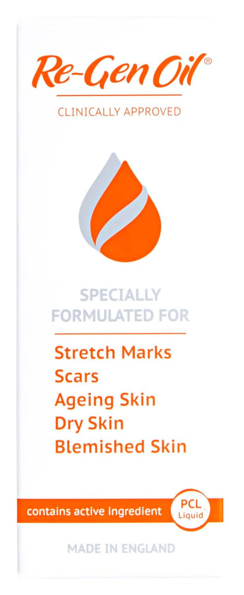 Re Gen Oil - Improve Appearance of Scars, Stretch Marks, Uneven Skin Tone, 75ml/2.5oz