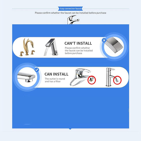 Water Flosser for Family Use, 3 Jet Tips & 3 Toothbrush for Faucet & Shower, Non-Electric Oral Irrigator, Dental Care