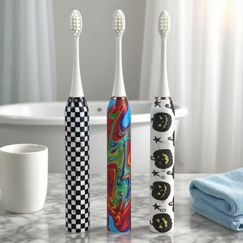 Sensor,5Intensity Settings,SmarTimer 4 Heads,60-Day Rechargeable Electric Toothbrush,with Pressure and Brush Battery
