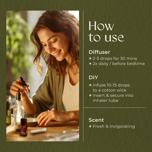 Gya Labs Breathe Essential Oil Blends, 100% Pure Natural Essential Oils from Eucalyptus, Peppermint and More for