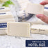 30 Pack Disposable Toothbrushes with Toothpaste and Soap Individually Wrapped, 30 pcs Toothbrushes (2 Colors) with 30 pcs Bar Soap(0.5 oz)
