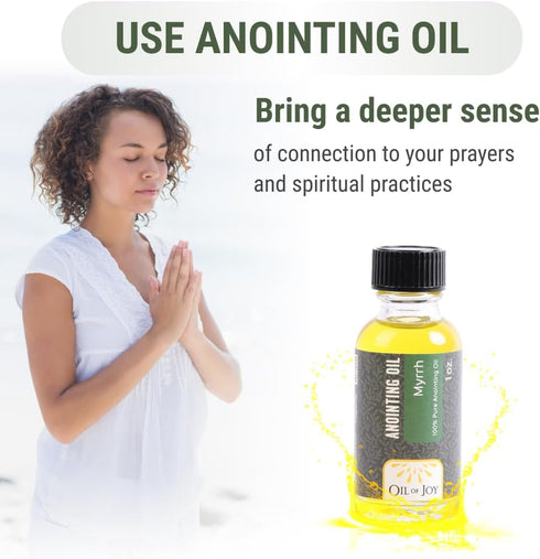 Oil Of Joy 1oz Anointing Oil Myrrh Anointing Oil for Prayers Myrrh Essential Oil Anointed Oil Prayer