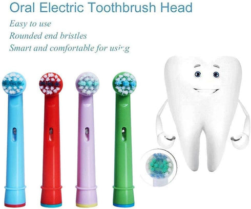 Kids Toothbrush Replacement Heads for Oral-B - Extra-Soft Bristles for Electric and Battery Braun Brushes (Excludes