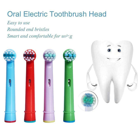 Kids Toothbrush Replacement Heads for Oral-B, Extra-Soft Bristles, Fits Oral-B Braun Electric Brushes