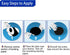 25 Pack Waterproof Adhesive Patches for Libre 1/2/3 Sensors, No Glue Center, Hypoallergenic & Latex Free