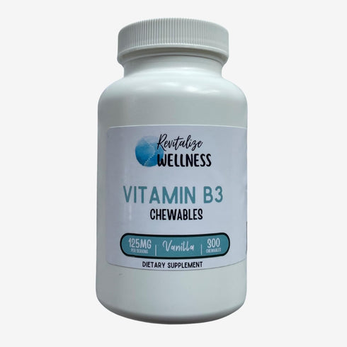 Vitamin B3 Chewables - 300 Servings of 125 mg Vitamin B3 per Serving in Vanilla Flavor
