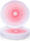 Silver Spoons Lava Collection White Hammered Plastic Dinner Plates with Blush Mist
