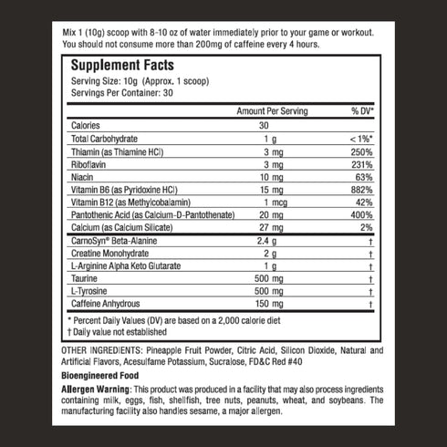 Proven4 Pre Workout Powder for Men and Women with Creatine and Beta Alanine - Watermelon, 30 Servings