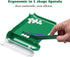 Medarchitect Right Hand Pill Counting Tray with Spatula, Green - L Shape
