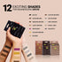 MinaiBrow Instant Hair Dye Kit Light Brown - Natural Spot Coloring Tinting Powder with Brush, 100% Grey Coverage