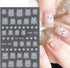 5D Embossed Nail Stickers with Tweezer, 4 Sheets Self-Adhesive Cute Cat Pattern Nail Art Supplies for Women