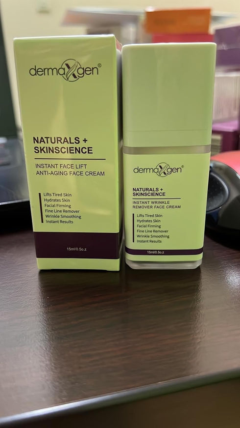 Natural Instant Face Lift Cream, Advanced Anti-Aging Solution for Neck, Chest, Sagging Skin, Targets Puffiness, 0.5 oz
