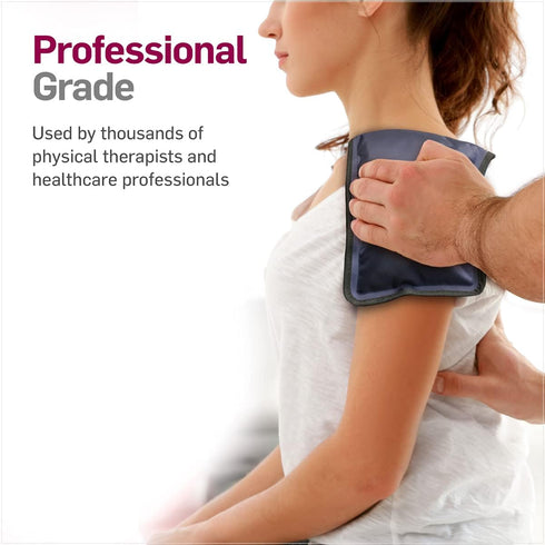 FlexiKold Gel Soft Flexible Ice Packs for Injuries, Reusable Cold Compress, Medium - 7.5” x 11.5”