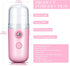 Honoson 2 Pieces Nano Facial Mister, 30 ml Mini Face Humidifier, USB Rechargeable Handy Skin Care Machine for Hydrating