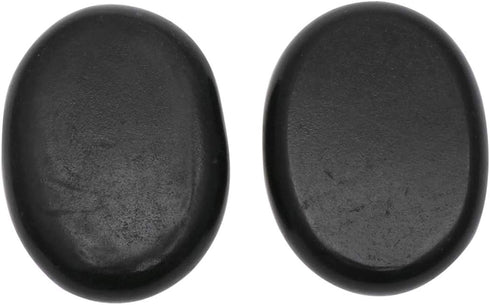 Essential Oil Set with 2pcs Hot Massage Stones, 8 * 6cm Flat Side for SPA