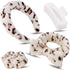 Canitor Spa Headband Wrist Bands Set with Hair Clips, Non Slip Puffy Terry Cloth Makeup Headband for Washing Face
