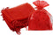 4x6 Inch Organza Gift Bags with Drawstring for Jewelry, Candy, 100 Pcs Red Sachet for Baby Shower, Party Favors, Wedding