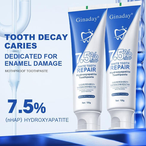 JISKG 2 7.5%, Pcs Hydroxyapatite Toothpaste Fluoride-Free Nano Hydroxyapatite Toothpaste for Oral Care & Enamel