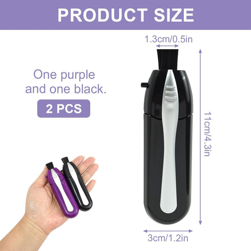 Ryetvok 2PCS Eyeglass Cleaner Kit,Portable Glasses Cleaning Tool with Microfiber Tech and Portable Mini Brusheaner