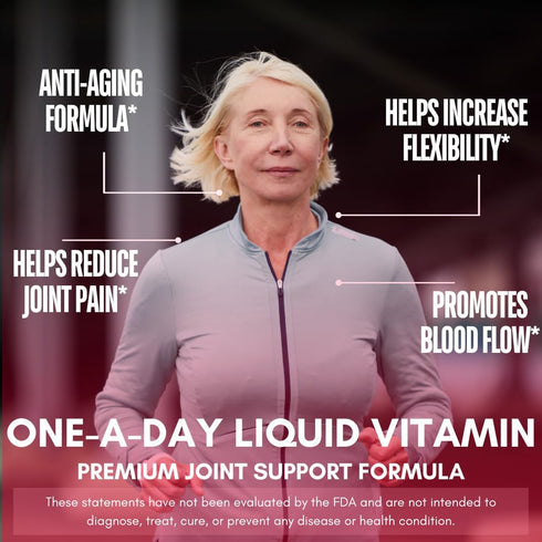 Joint Complete Premium Liquid Supplement with Glucosamine, Chondroitin, MSM, 32oz for Joint Health