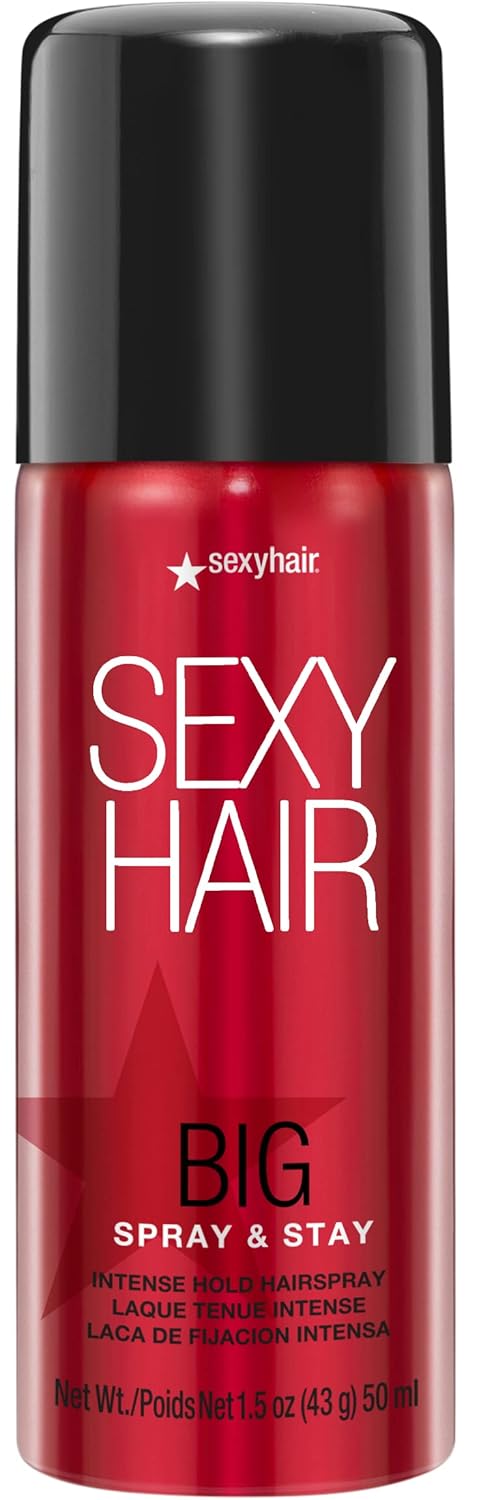 SexyHair Big Spray & Stay Intense Hold Hairspray | Extreme Hold and Shine for All Hair Types