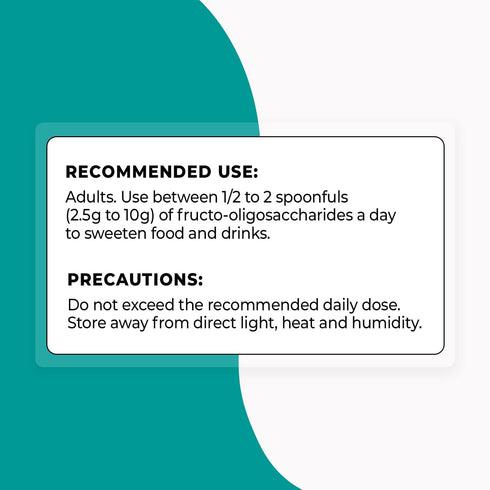 Supersmart - Fructo Oligosaccharides Powder | 200 g | (Prebiotics FOS) - Oligofructose Inulin - Fiber Supplement -