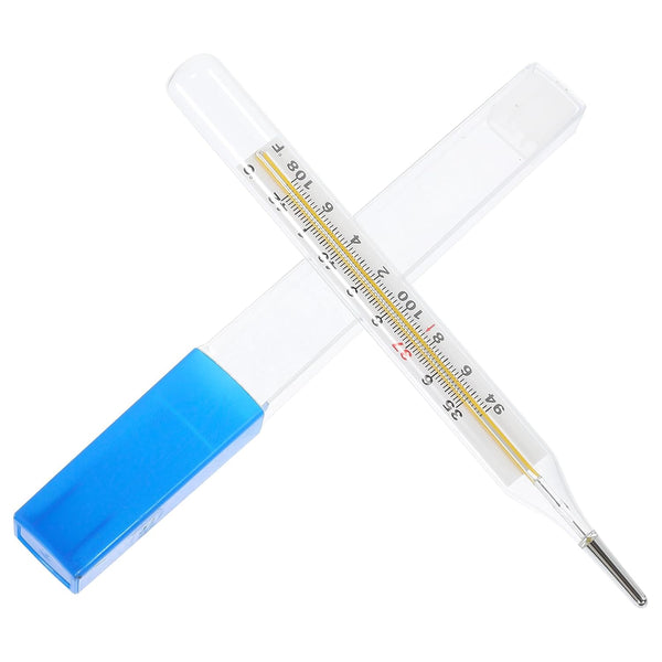 MAGICLULU 1Pc Glass Oral Temperature Adult Free Clinic Armpit Fast Reading Fever Indicator with Double Scale