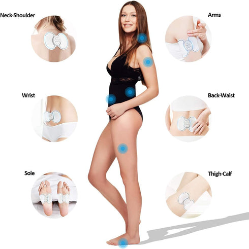 OSITO FSA Wireless TENS Unit Muscle Stimulator EMS Massage Machine with Remote Rechargeable Mini Pain Relief Therapy