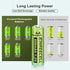 KINREECELL 600mAh 1.2V Lights(24pack) Rechargeable AA Batteries, Ni-MH Double A Solar Batteries High Capacity