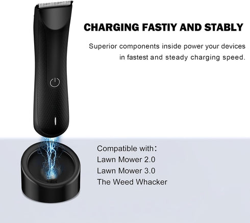 Replacement Charging Dock for MANSCAPED Lawn Mower 3.0/2.0, Electric Groin Hair Trimmer Adapter Power Cord