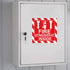 Green First Aid Kit Sign Decals, 4 Inch Adhesive Safety Sign, UV Resistant, 8 Pcs Industrial Warning Decal for Trucks