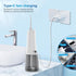 JNGOODS Water Dental Flosser, 300ml Rechargeable Oral Irrigator, IPX7 Waterproof, 9 Modes, Travel Home Use (White)