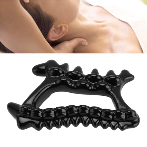 Nachukan Ceramic Gua Sha Tool - Face and Body Scraper Massager for Lymphatic Drainage - Soreness Relief Shoulder Neck