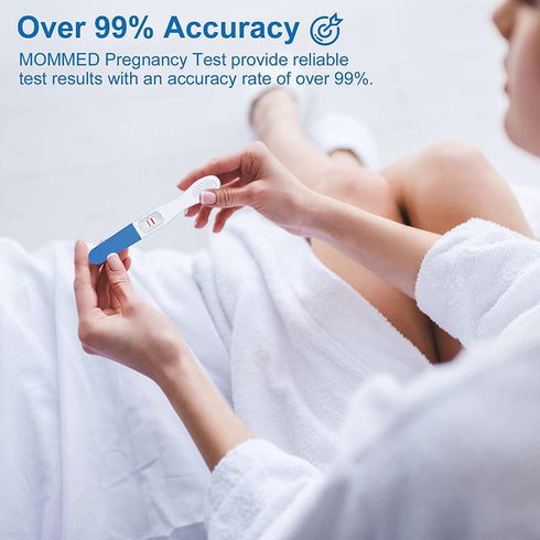 MOMMED 99% 6 Packed,Accurate Pregnancy Test Sticks - HCG Midstream Tests, HCG Test Strips Detection Over Accuracy, Home