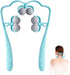 Abnaok Neck Massager, Upgrade Deep Tissue Roller for Pain Relief, Handheld Shiatsu Massage Tools with 6 Wheels