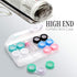 6 Pack Contact Lens Case, Portable Spin Top Contact Lenses Cases with Remover Tool Tweezers Contact Solution Bottle Clear Contacts Storage Kit for Travel & Home