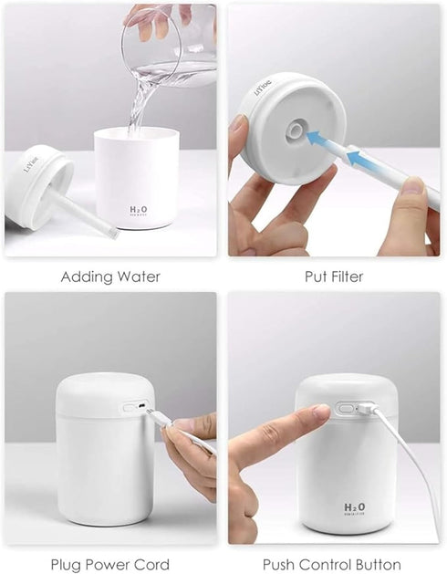 POPSHY Humidifier for Room Moisture Ultrasonic Air Humidifier & Essential Oil Diffuser, Electric Aroma Diffuser