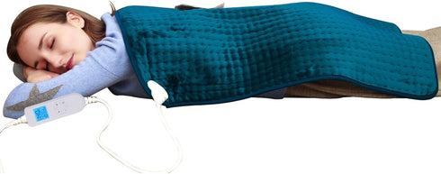 Ruqiji 17''x33'' XXXL King Size Heating Pad, Fast-Heating with 10 Temperature Settings for Pain Relief