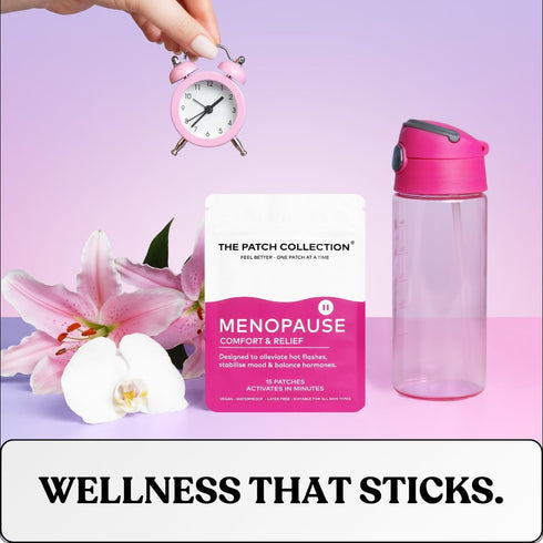 The Patch Collection 100% (Pack 15) - Ultimate Menopause Support Patch for Women | Hot Flushes, Night Sweats, Fatigue
