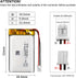 EEMB 3.7V 1800mAh Lithium Polymer Rechargeable Battery Pack with JST Connector for Speaker & Wireless Device (1)