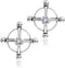 Quilax 2Pcs Adjustable Nipple Jewelry Non Piercing, Stainless Steel Fake Nipple Rings, Nipples