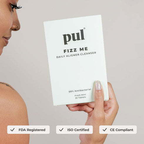 PUL Aligner Cleaner Tablets (Pack of 30) – For Cleaning All Clear Aligners, Invisalign & Retainers – Removes Odor,