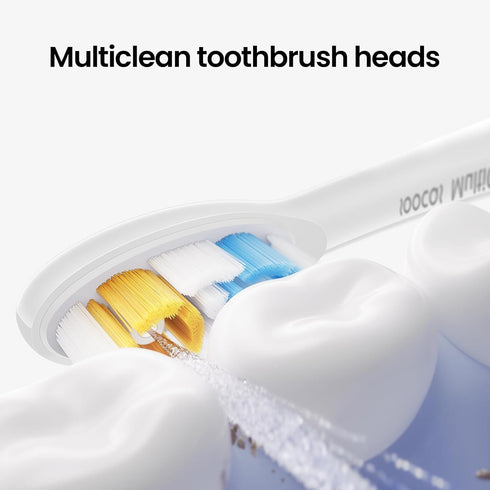 Soocas NEOS II Multiclean Electric Toothbrush Replacement Heads, 2 Pearl White Brush Heads