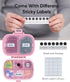 Holii Portable Travel Pill Organizer, 8 Compartments Daily Pill Box for Vitamins, Small Medicine Container (Pink)