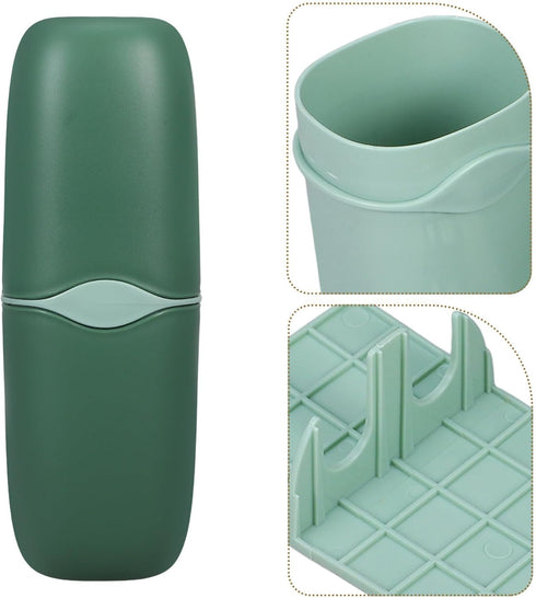 Portable Toothbrush & Mouthwash Holder