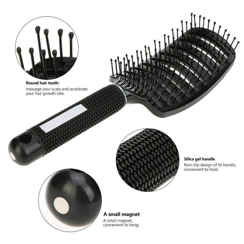 Vent Blow Dryer Hair Brush - Women Thick Long Curly Paddle Detangling Tool