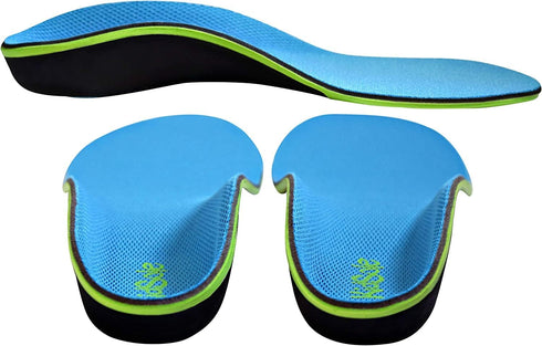 KidSole Stealth Fighter High Arch Support Insole - Slim Profile, Soft Memory Foam for Kids Size 5-9