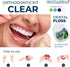 Orthodontic Kit Clear, Oral Care Set with Toothbrush, Protector Cap, Floss, Wax, Floss Threaders, Brushes with Case