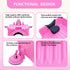 Nolasalon Portable Shampoo Basin for Kids, Baby, Children,Tear Free Hair Washing Basin Tray at Home (Pink)