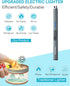 FUKKUDA USB Rechargeable Electric Candle Lighter - Windproof & Flameless Plasma Arc Lighter with Safety Switch (Space